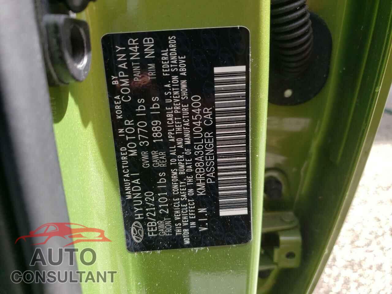 HYUNDAI VENUE 2020 - KMHRB8A36LU045400