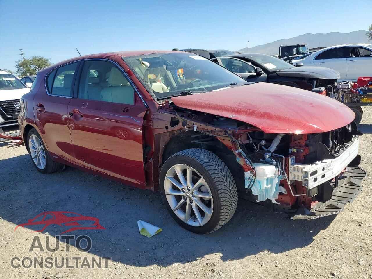 LEXUS CT 200 2012 - JTHKD5BHXC2118013