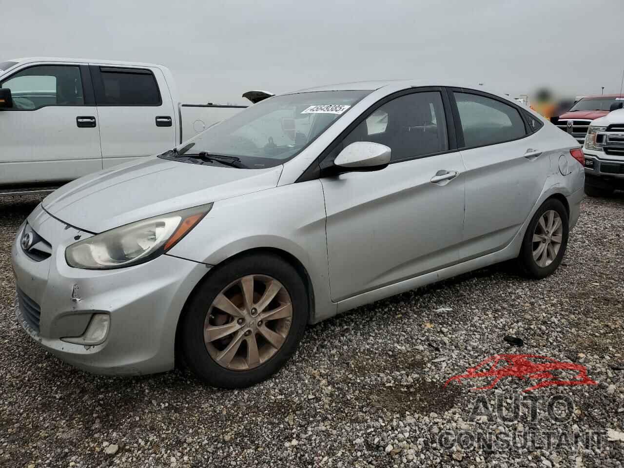 HYUNDAI ACCENT 2012 - KMHCU4AE9CU136395