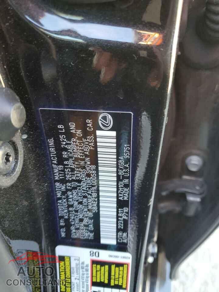 LEXUS ES300 2020 - 58AE21B11LU005818