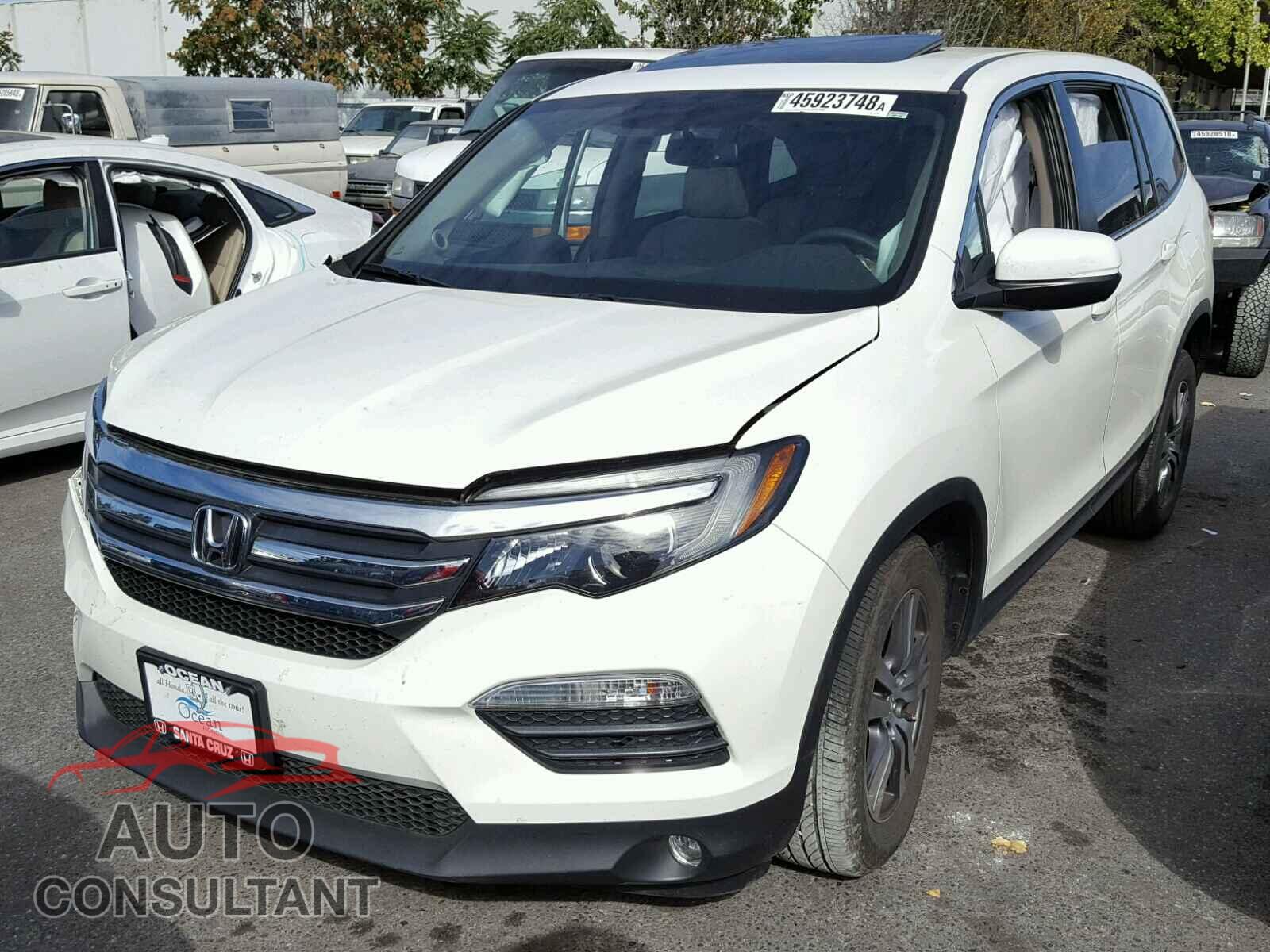 HONDA PILOT EXL 2017 - 5FNYF5H59HB027726