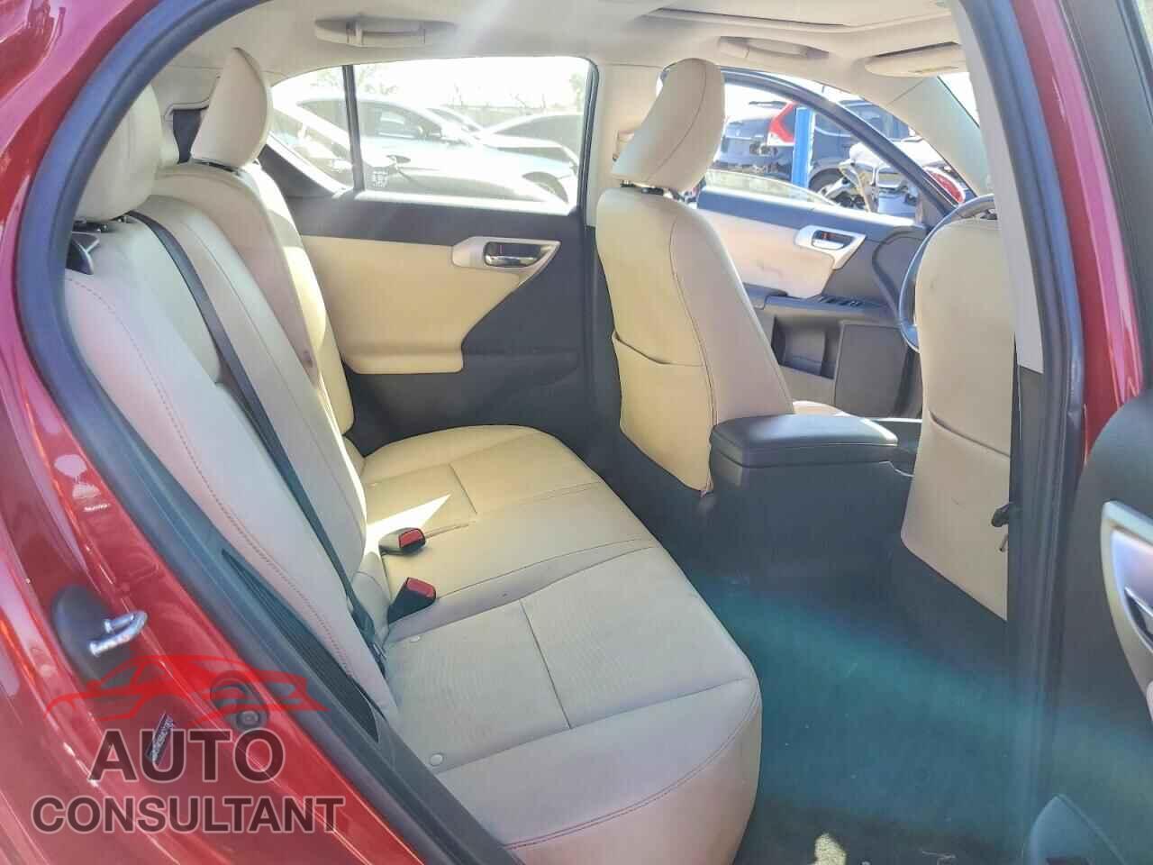 LEXUS CT 200 2012 - JTHKD5BHXC2118013