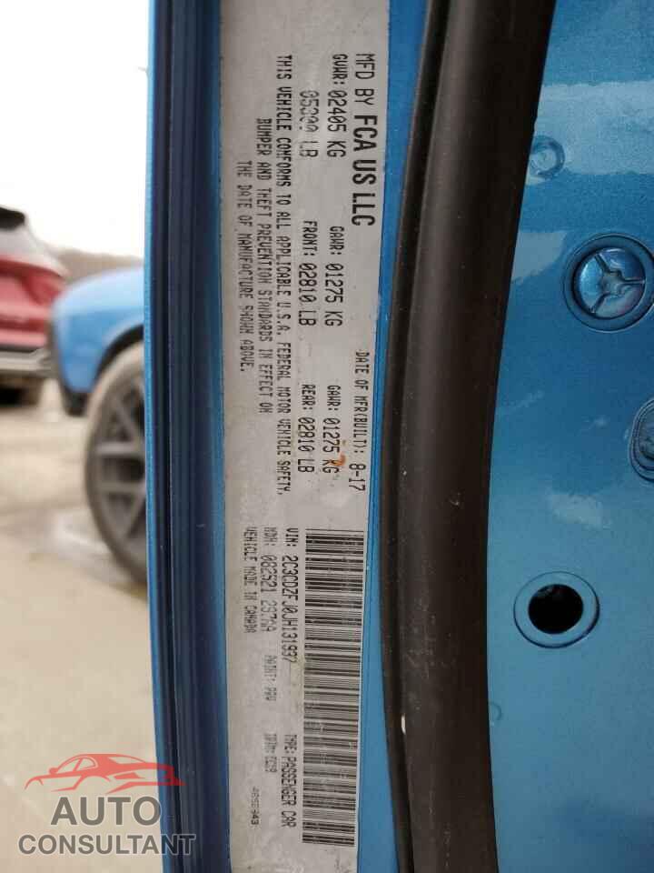 DODGE CHALLENGER 2018 - 2C3CDZFJ0JH131937