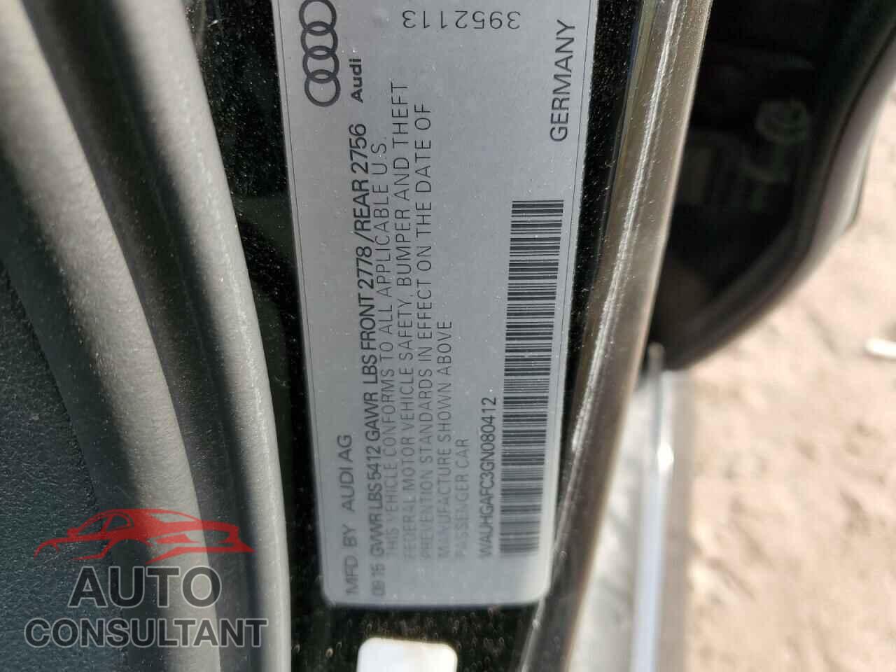 AUDI A6 2016 - WAUHGAFC3GN080412