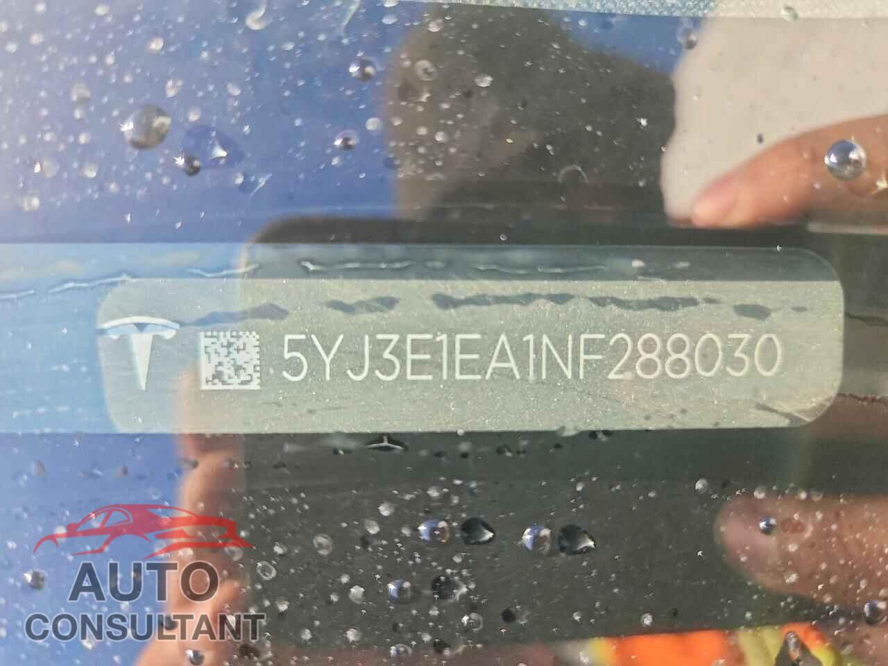 TESLA MODEL 3 2022 - 5YJ3E1EA1NF288030