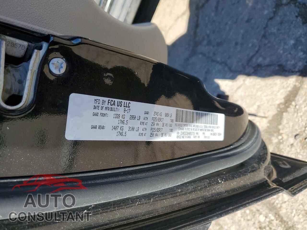DODGE CARAVAN 2017 - 2C4RDGCG8HR851719