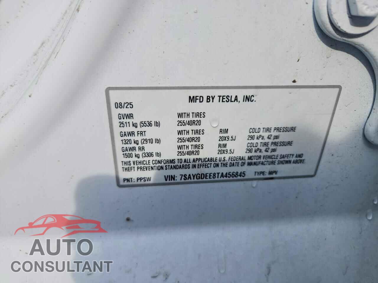 TESLA MODEL Y 2026 - 7SAYGDEE8TA456845