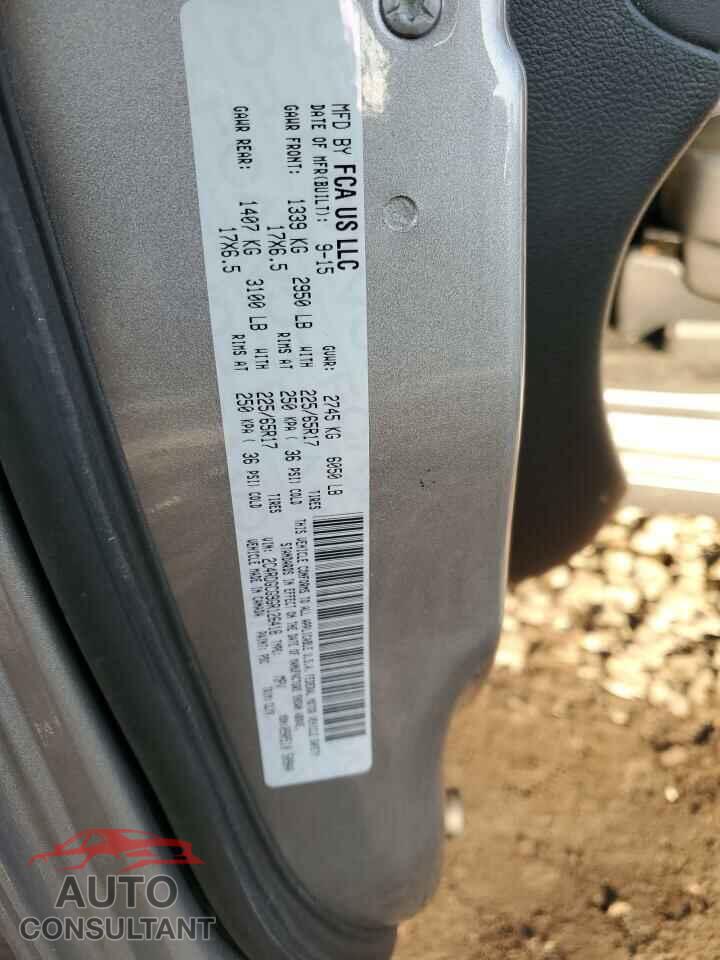 DODGE CARAVAN 2016 - 2C4RDGCG9GR126418
