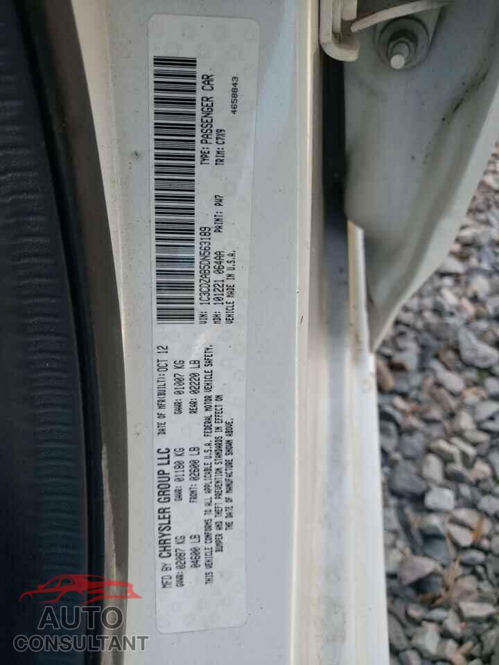 DODGE AVENGER 2013 - 1C3CDZAB5DN563189