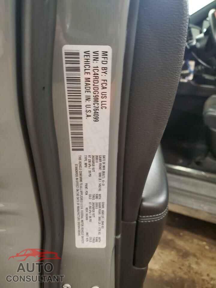 DODGE DURANGO 2021 - 1C4RDJDG9MC764099