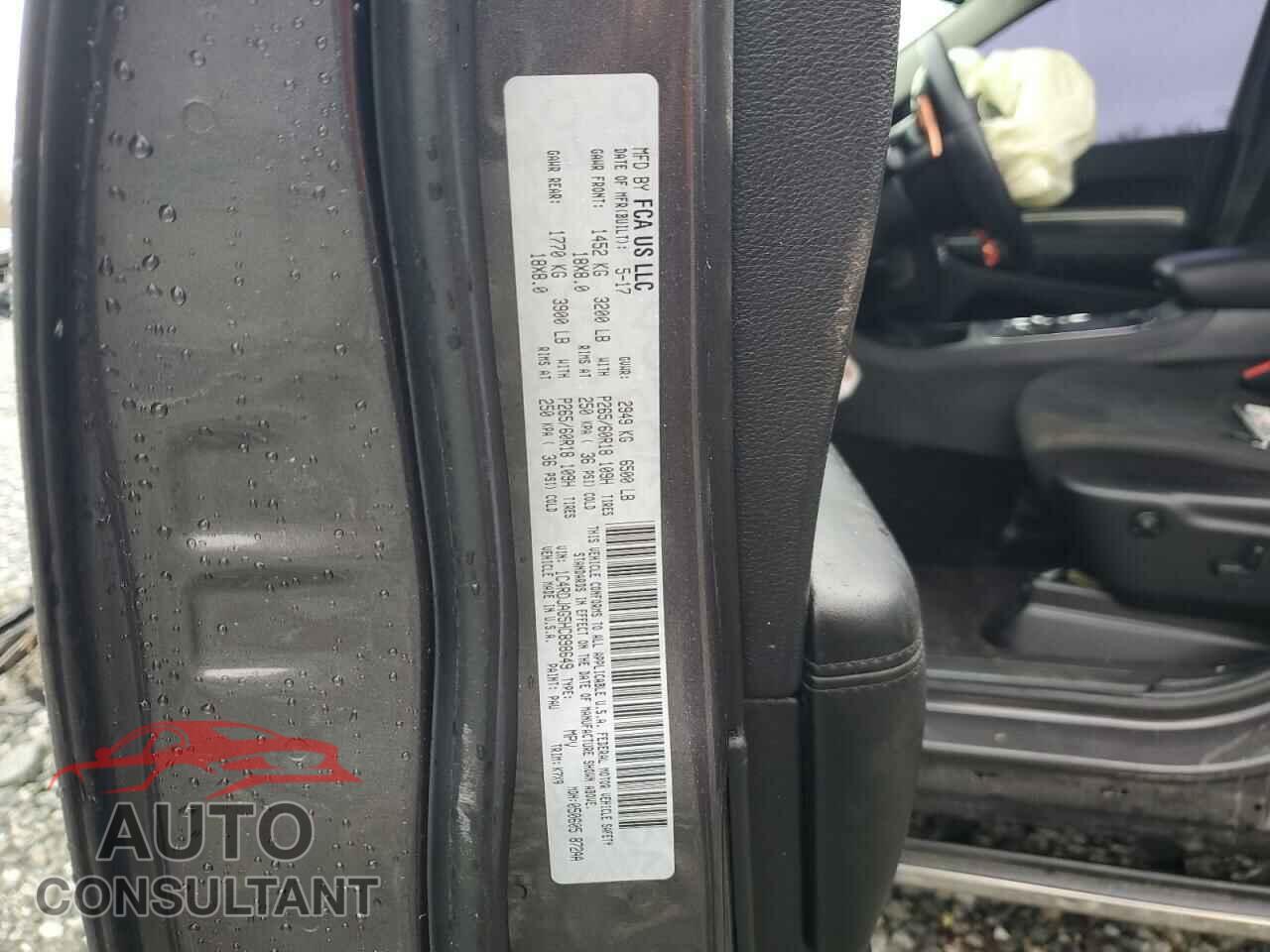 DODGE DURANGO 2017 - 1C4RDJAG5HC898649