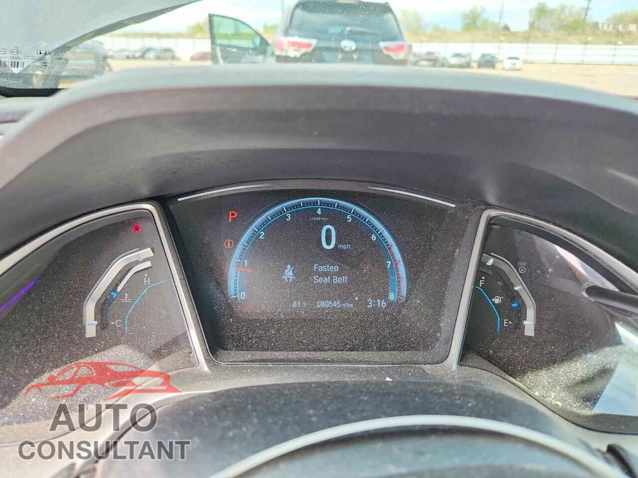 HONDA CIVIC 2016 - 19XFC1F9XGE010498