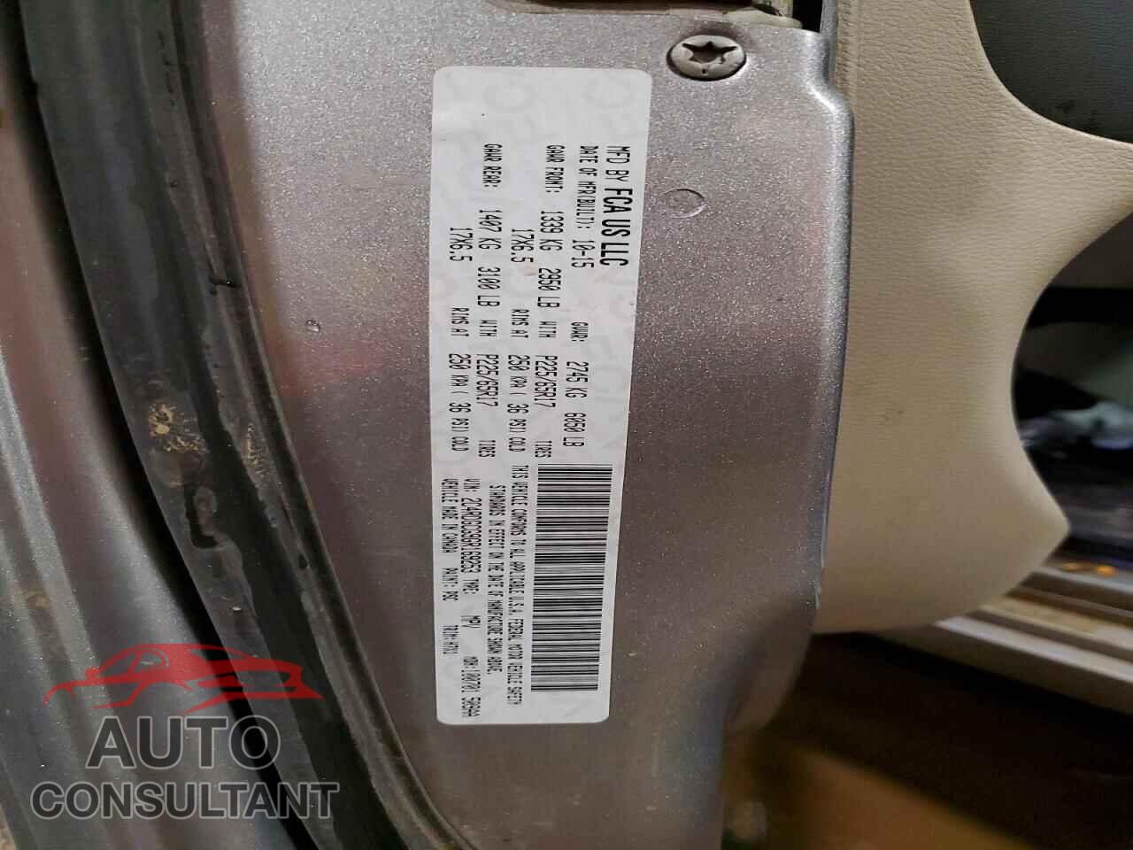 DODGE CARAVAN 2016 - 2C4RDGCG9GR169253