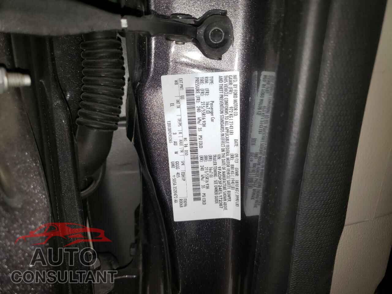 FORD FOCUS 2014 - 1FADP3F24EL172387