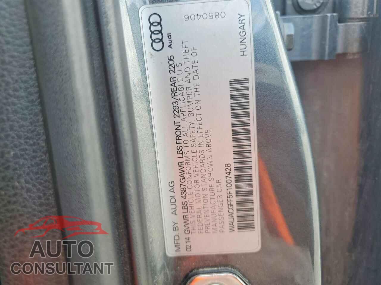AUDI A3 2015 - WAUACGFF5F1007428