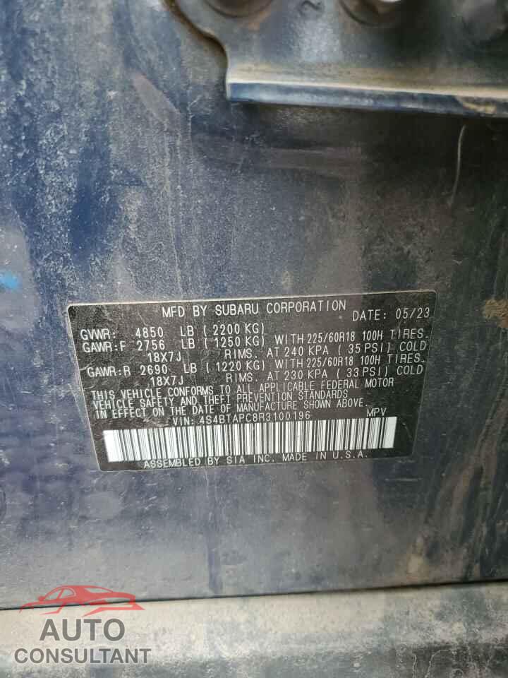 SUBARU OUTBACK 2024 - 4S4BTAPC8R3100196