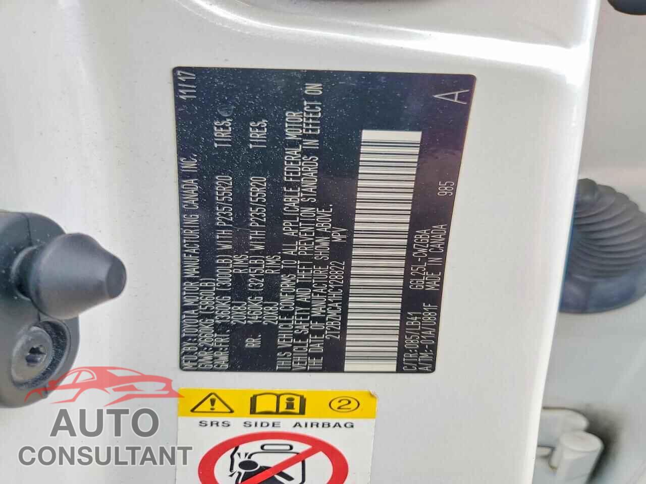 LEXUS RX350 2017 - 2T2BZMCA1HC128822