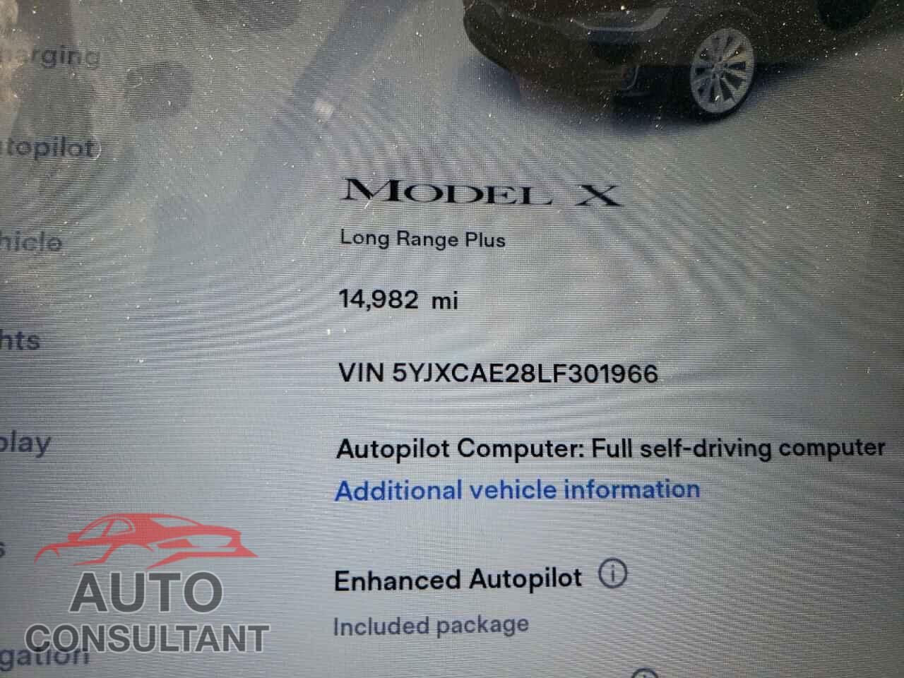 TESLA MODEL X 2020 - 5YJXCAE28LF301966