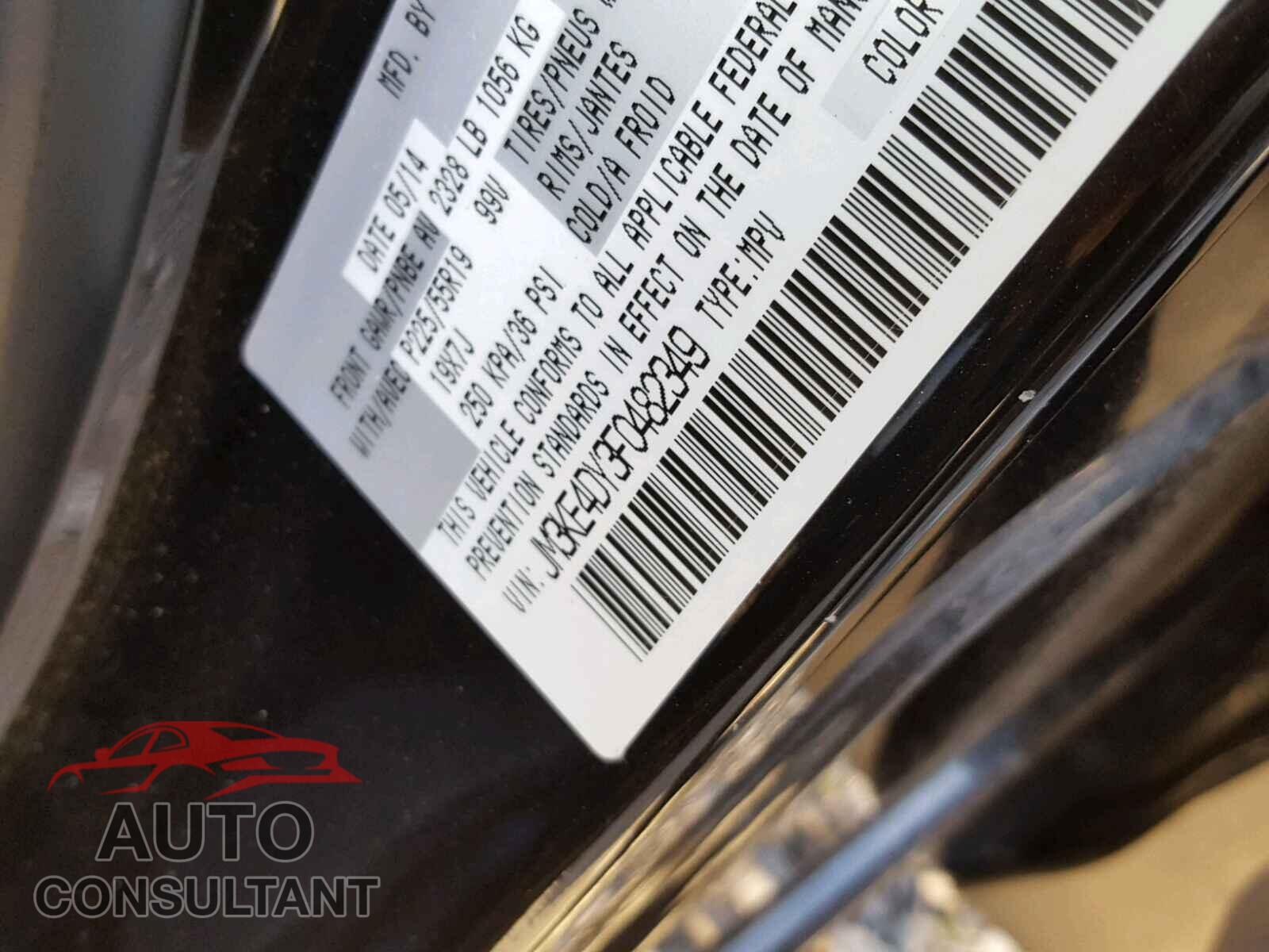 MAZDA CX-5 GT 2015 - JM3KE4DY3F0482349