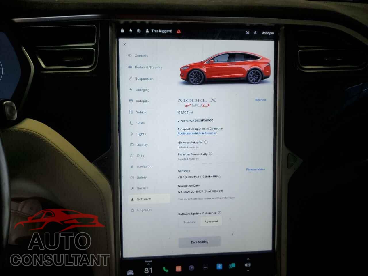 TESLA MODEL X 2016 - 5YJXCAE4XGF011963
