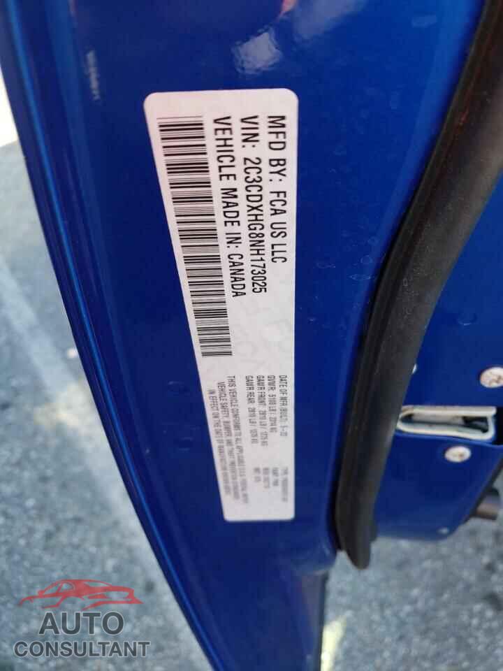 DODGE CHARGER 2022 - 2C3CDXHG8NH173025