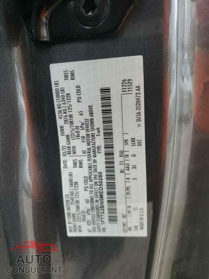 FORD F250 2021 - 1FT7X2BN5MED50280
