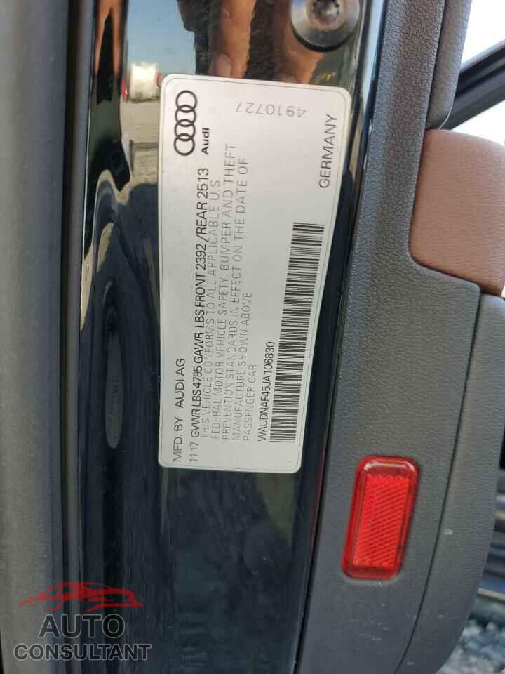 AUDI A4 2018 - WAUDNAF45JA106830