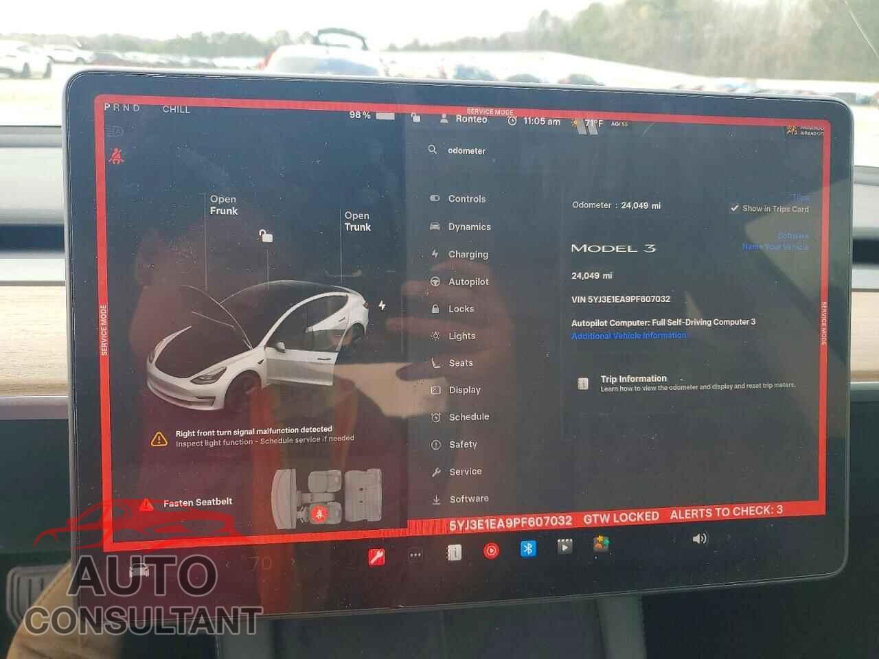 TESLA MODEL 3 2023 - 5YJ3E1EA9PF607032