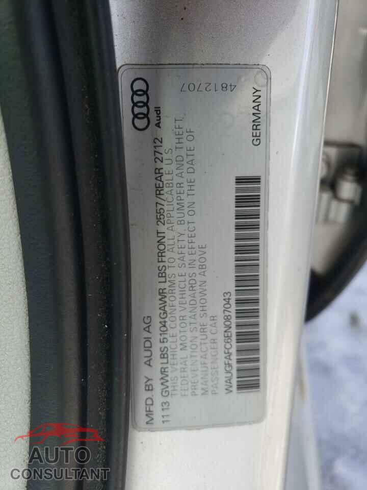 AUDI A6 2014 - WAUGFAFC6EN087043