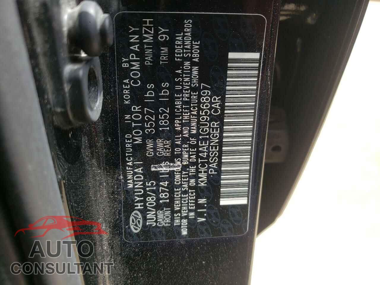 HYUNDAI ACCENT 2016 - KMHCT4AE1GU956897