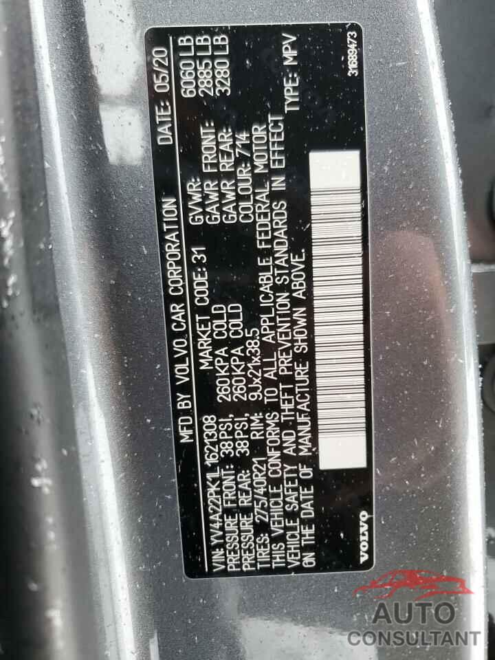 VOLVO XC90 2020 - YV4A22PK1L1621308