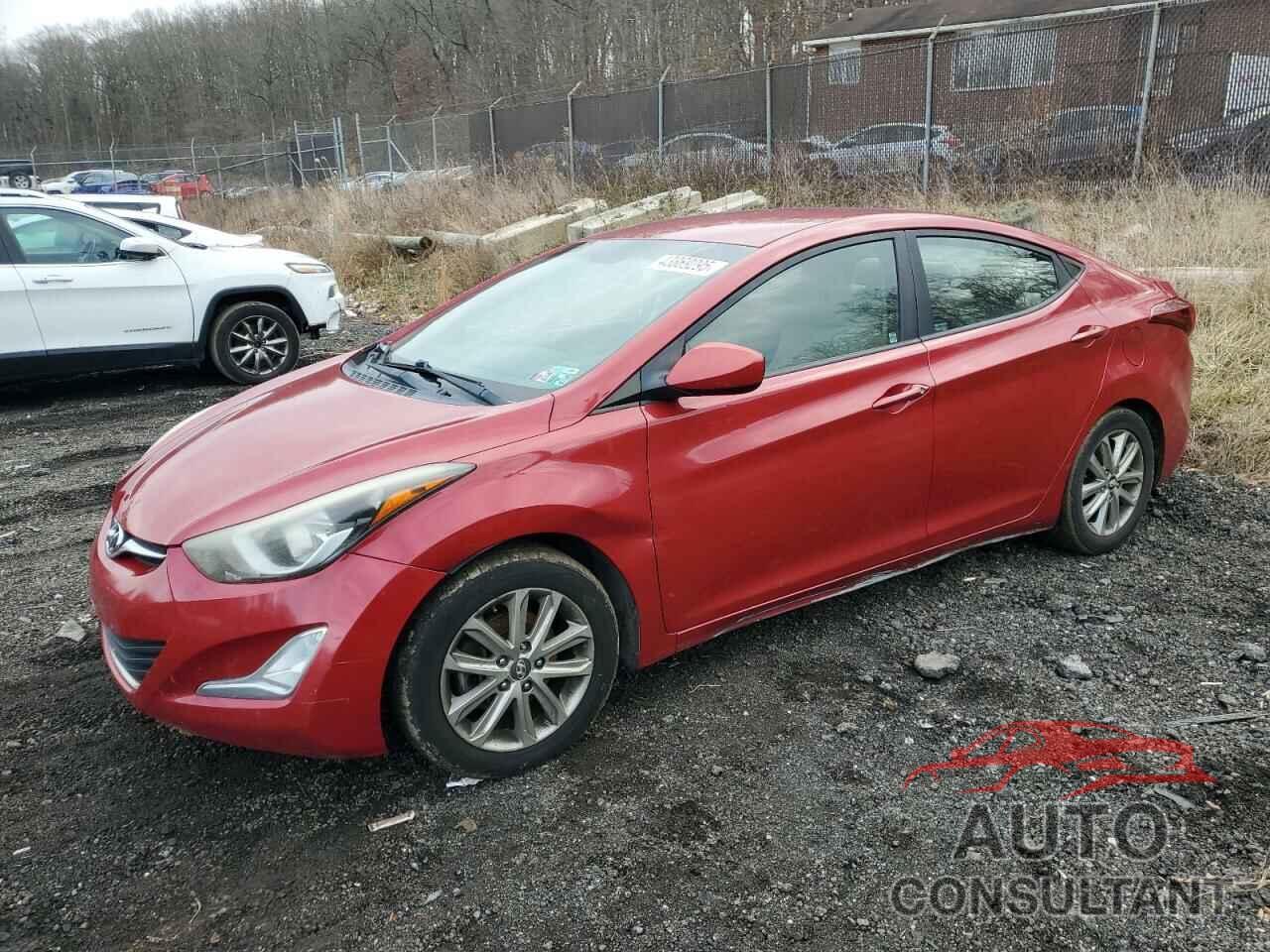 HYUNDAI ELANTRA 2014 - KMHDH4AEXEU148602