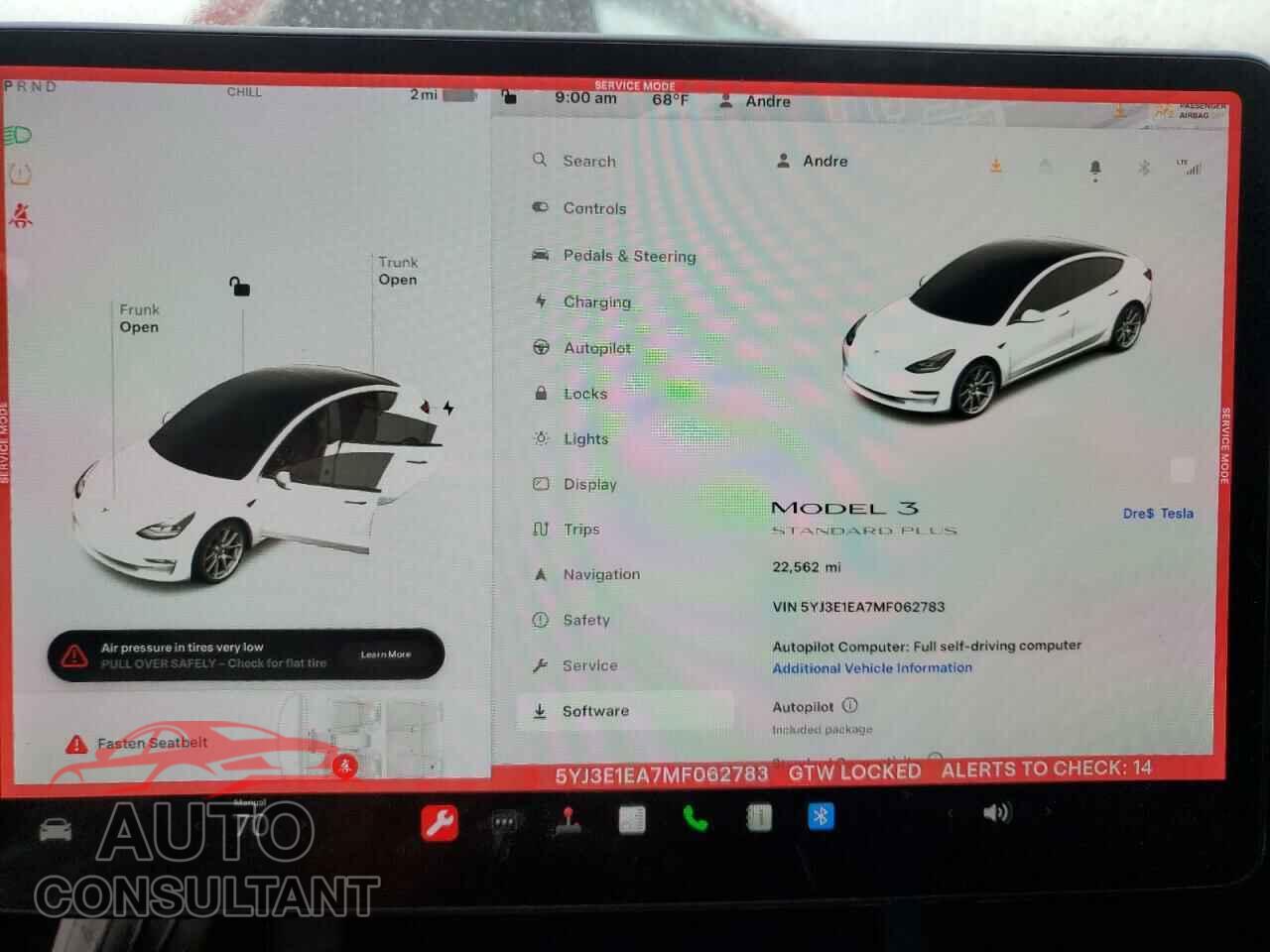 TESLA MODEL 3 2021 - 5YJ3E1EA7MF062783
