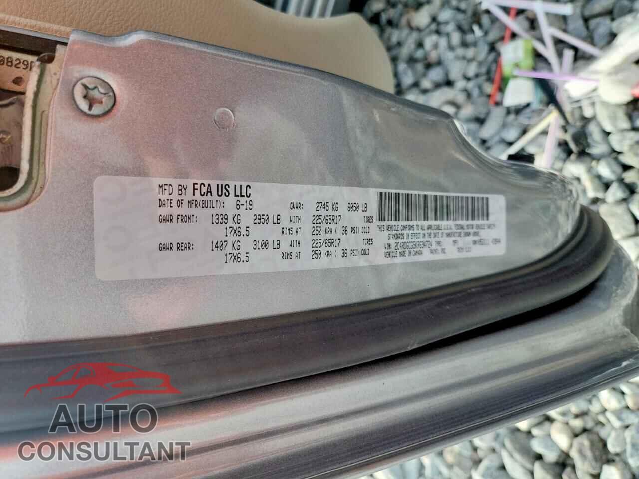 DODGE CARAVAN 2019 - 2C4RDGCG5KR694724