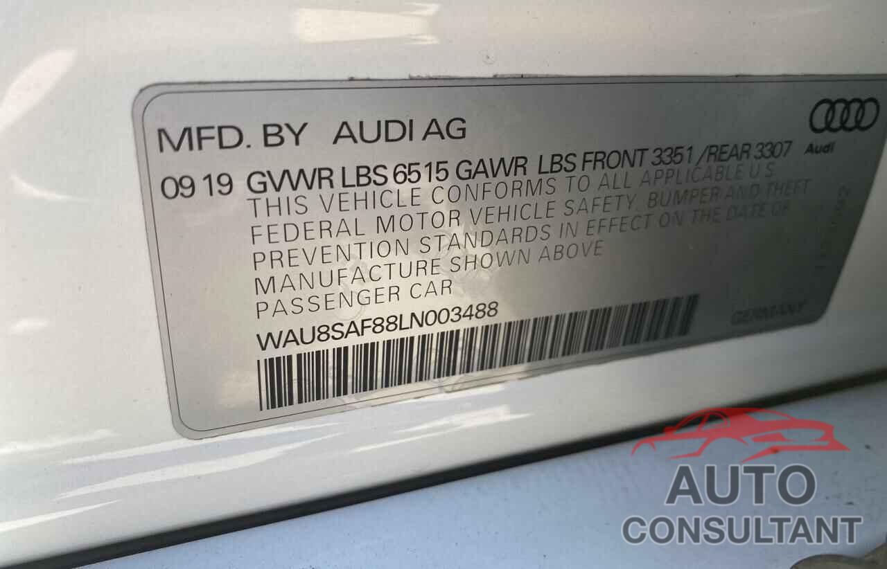 AUDI S8 2020 - WAU8SAF88LN003488