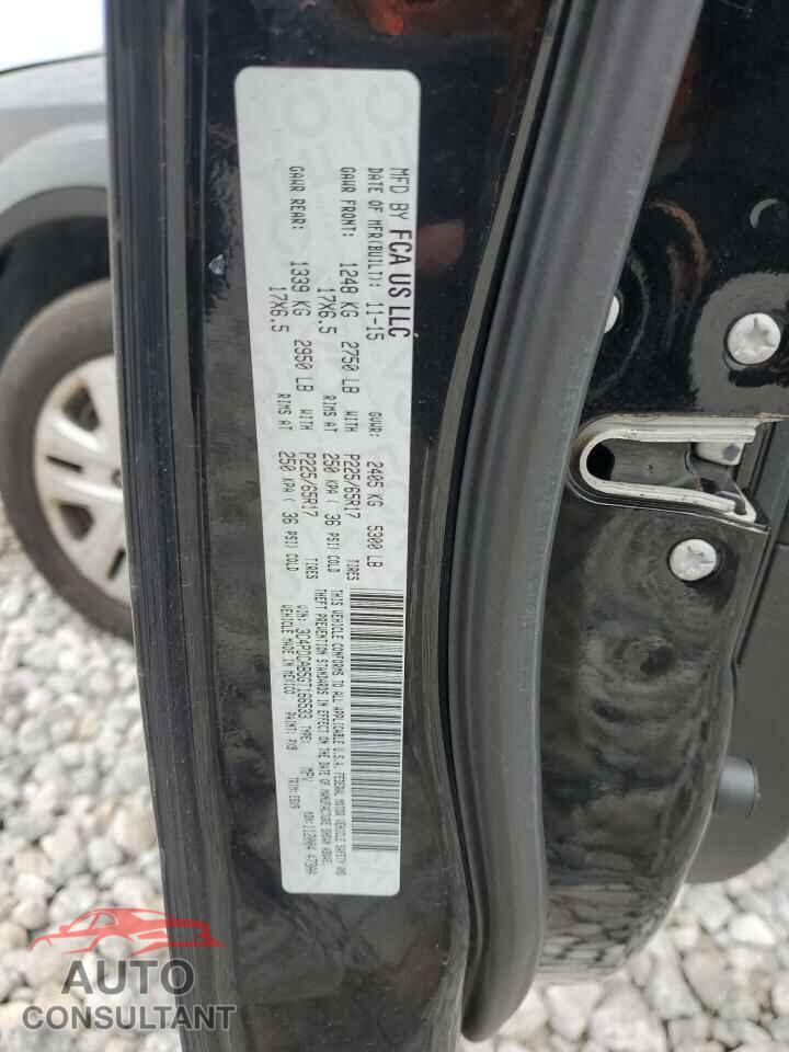 DODGE JOURNEY 2016 - 3C4PDCAB5GT166533