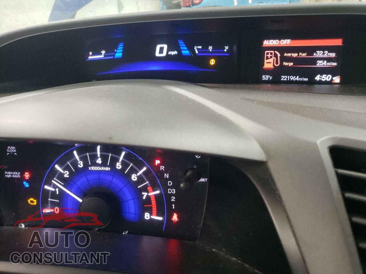 HONDA CIVIC 2012 - 19XFB2F86CE073852