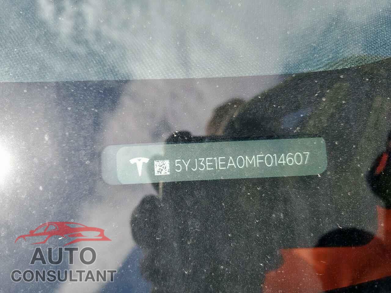 TESLA MODEL 3 2021 - 5YJ3E1EA0MF014607