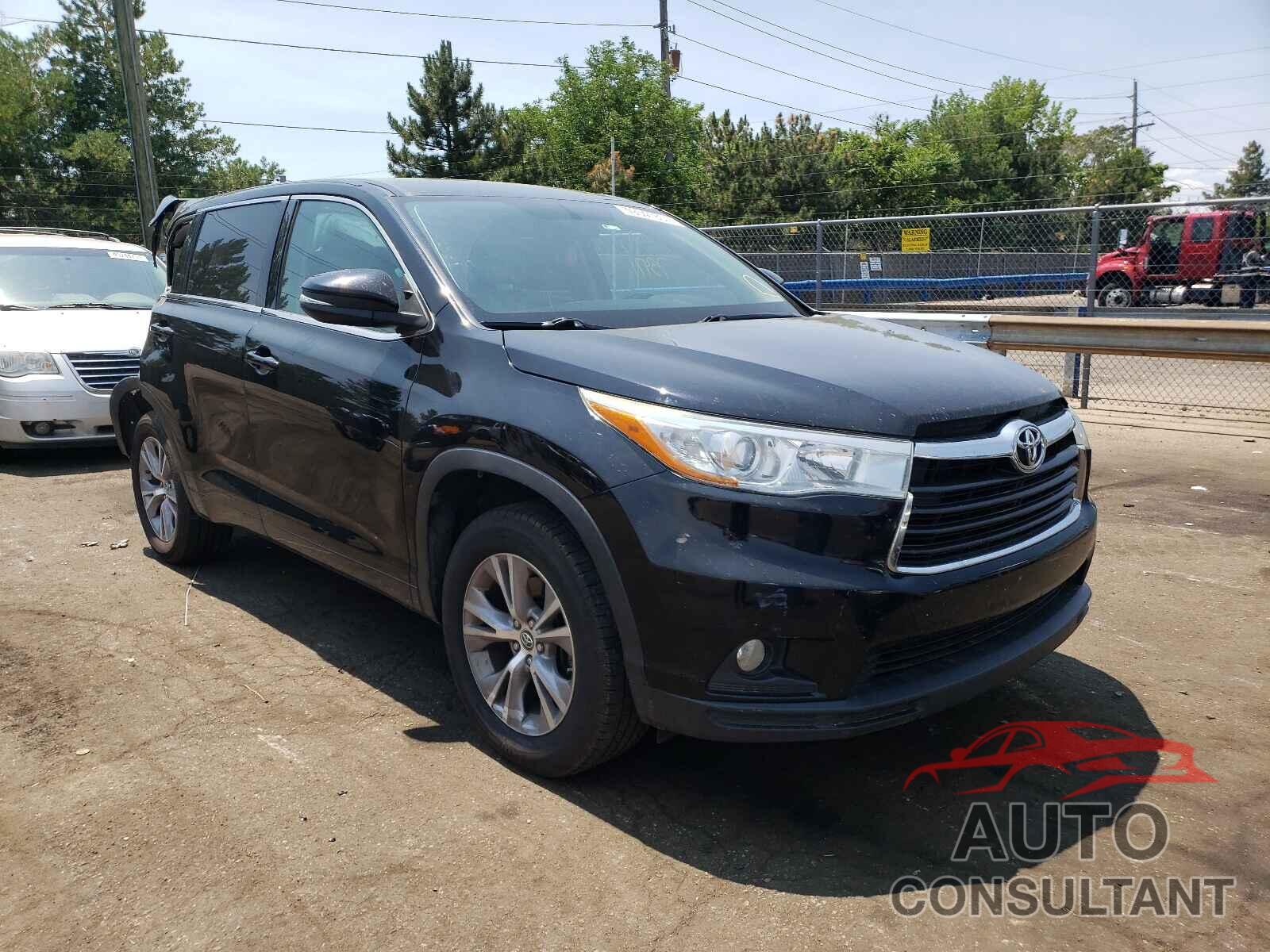 TOYOTA HIGHLANDER 2016 - 5TDZKRFH3GS134639