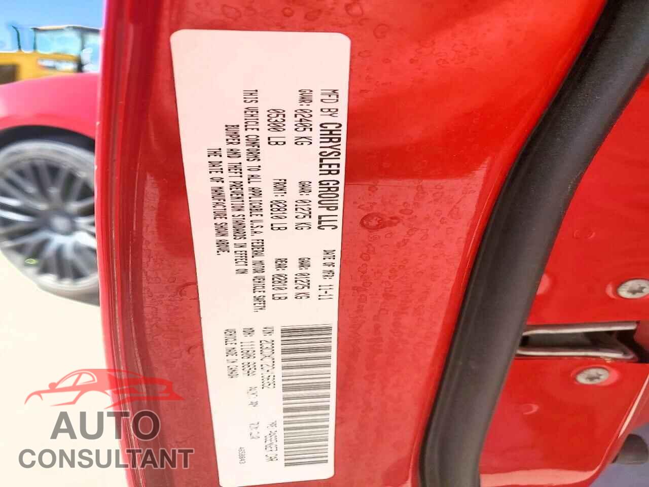 DODGE CHARGER 2012 - 2C3CDXCT2CH156352