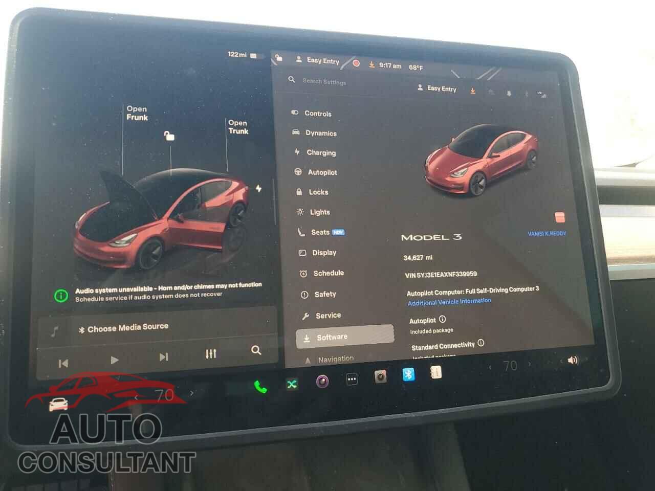 TESLA MODEL 3 2022 - 5YJ3E1EAXNF339959