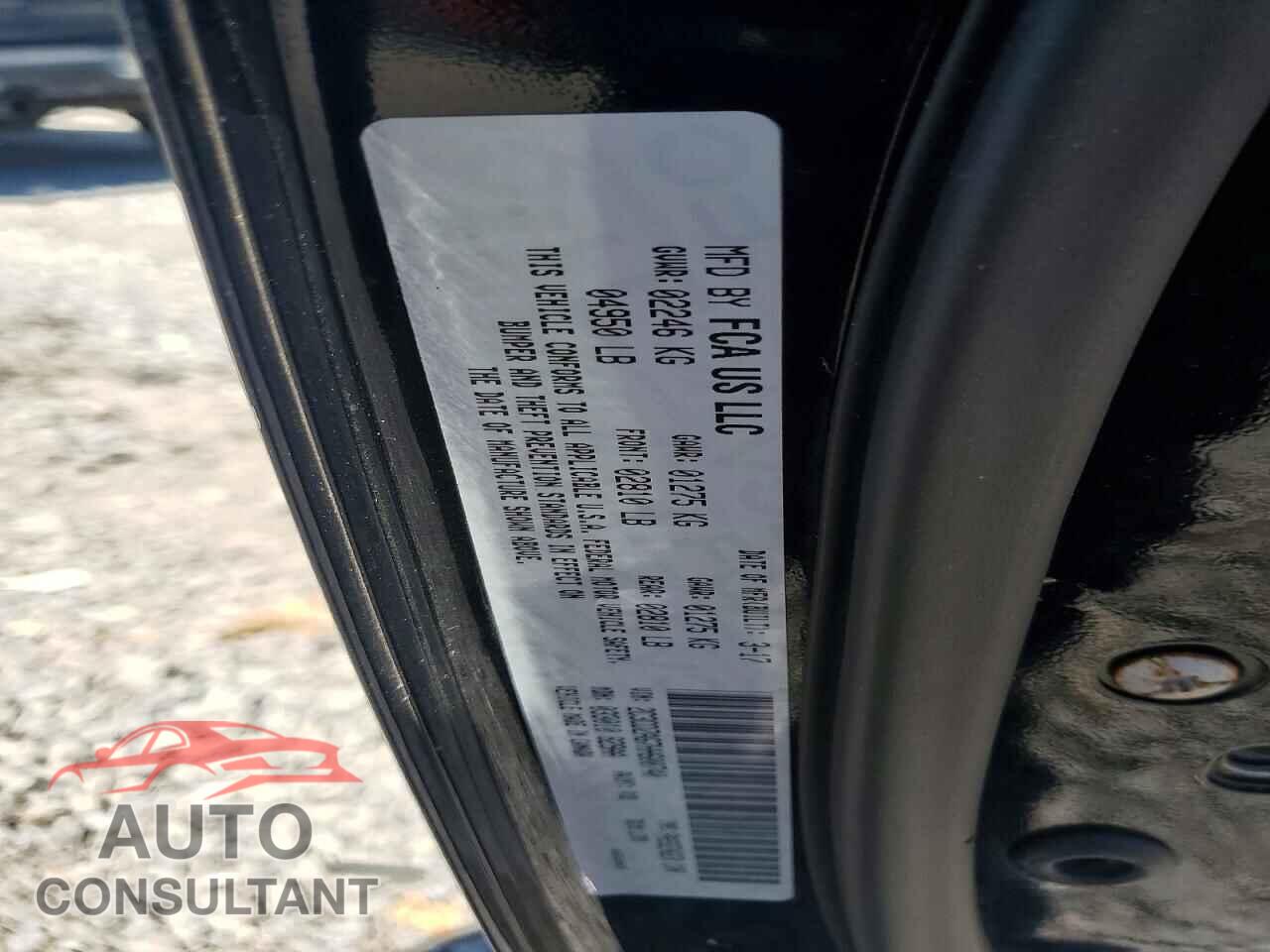DODGE CHALLENGER 2017 - 2C3CDZAG7HH600740