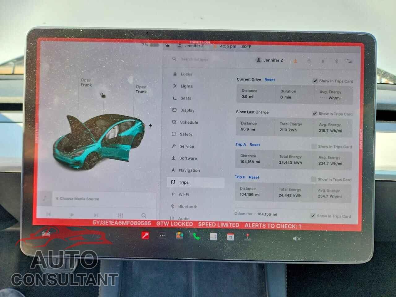 TESLA MODEL 3 2021 - 5YJ3E1EA6MF089585