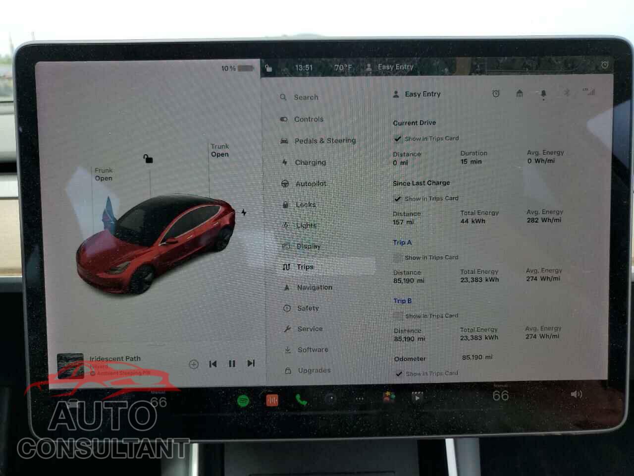 TESLA MODEL 3 2018 - 5YJ3E1EB4JF054502