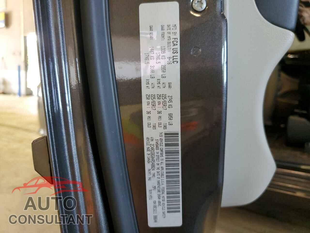 DODGE CARAVAN 2017 - 2C4RDGBG0HR548824