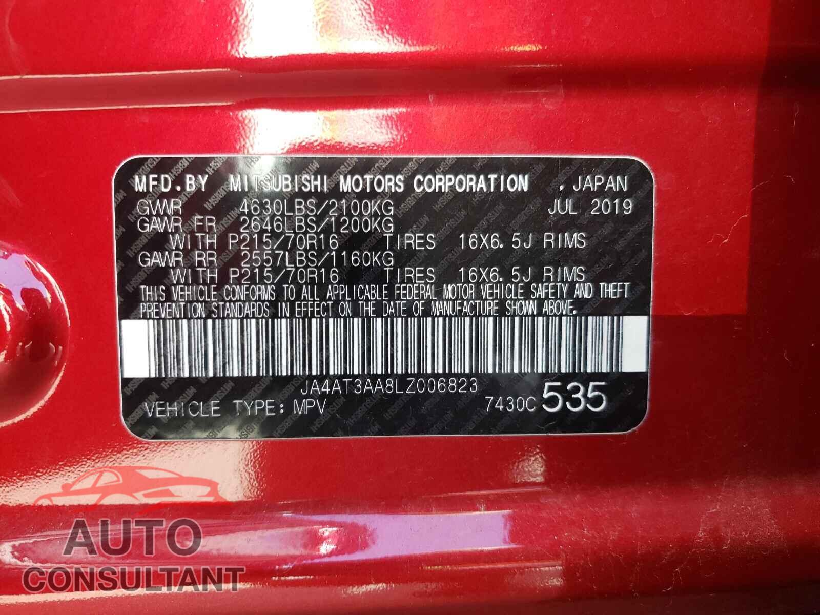MITSUBISHI ECLIPSE 2020 - JA4AT3AA8LZ006823