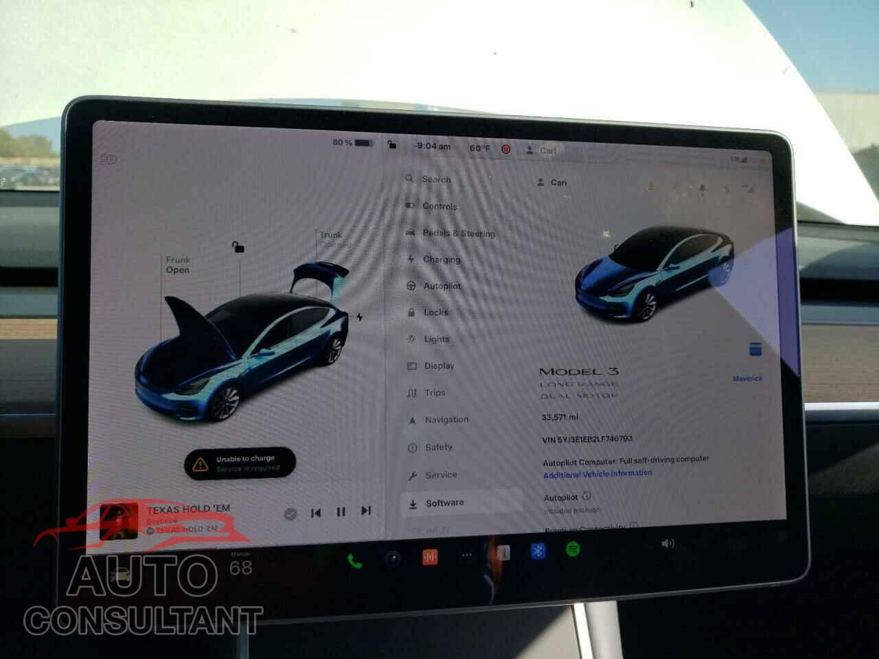 TESLA MODEL 3 2020 - 5YJ3E1EB2LF746793