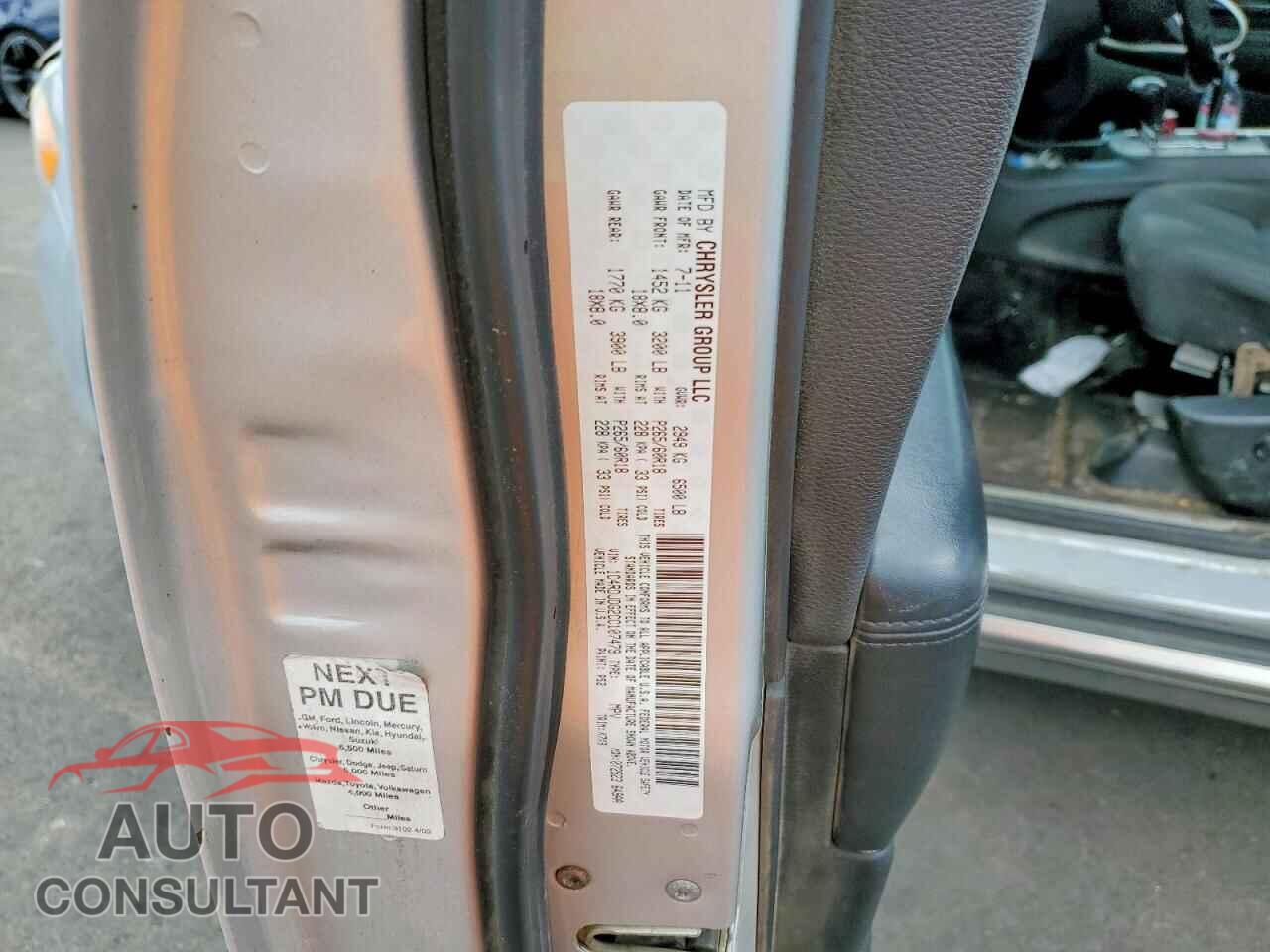 DODGE DURANGO 2012 - 1C4RDJDG2CC107479