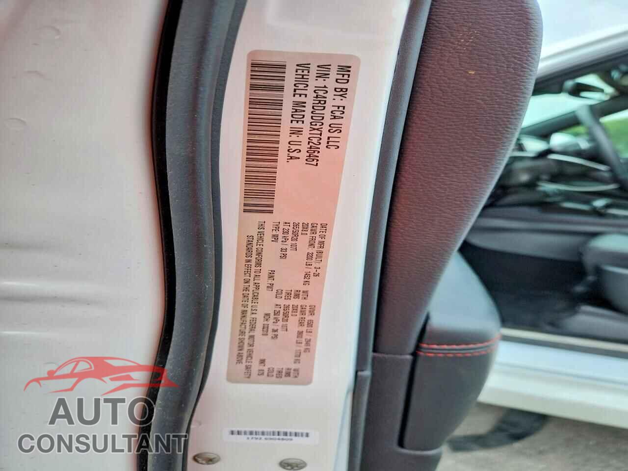 DODGE DURANGO 2026 - 1C4RDJDGXTC246467