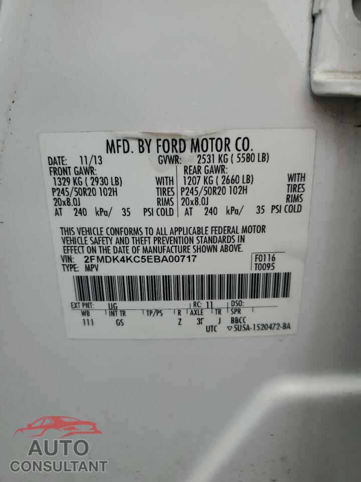 FORD EDGE 2014 - 2FMDK4KC5EBA00717